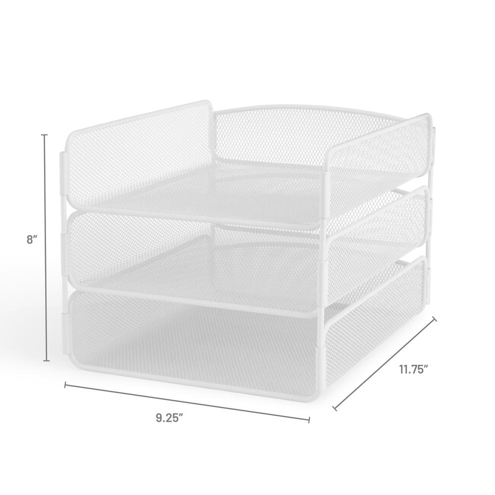 Onyx™ Triple Tray White - Safco