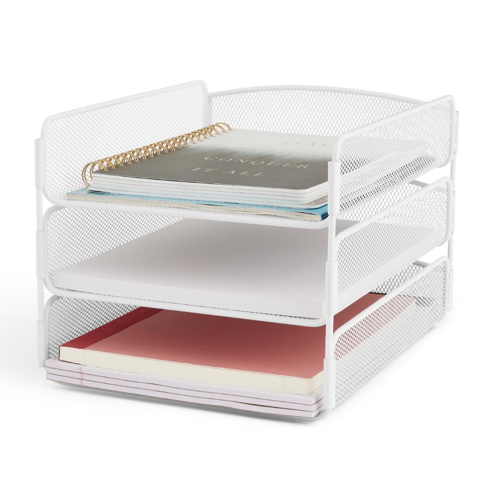 Onyx™ Triple Tray White - Safco