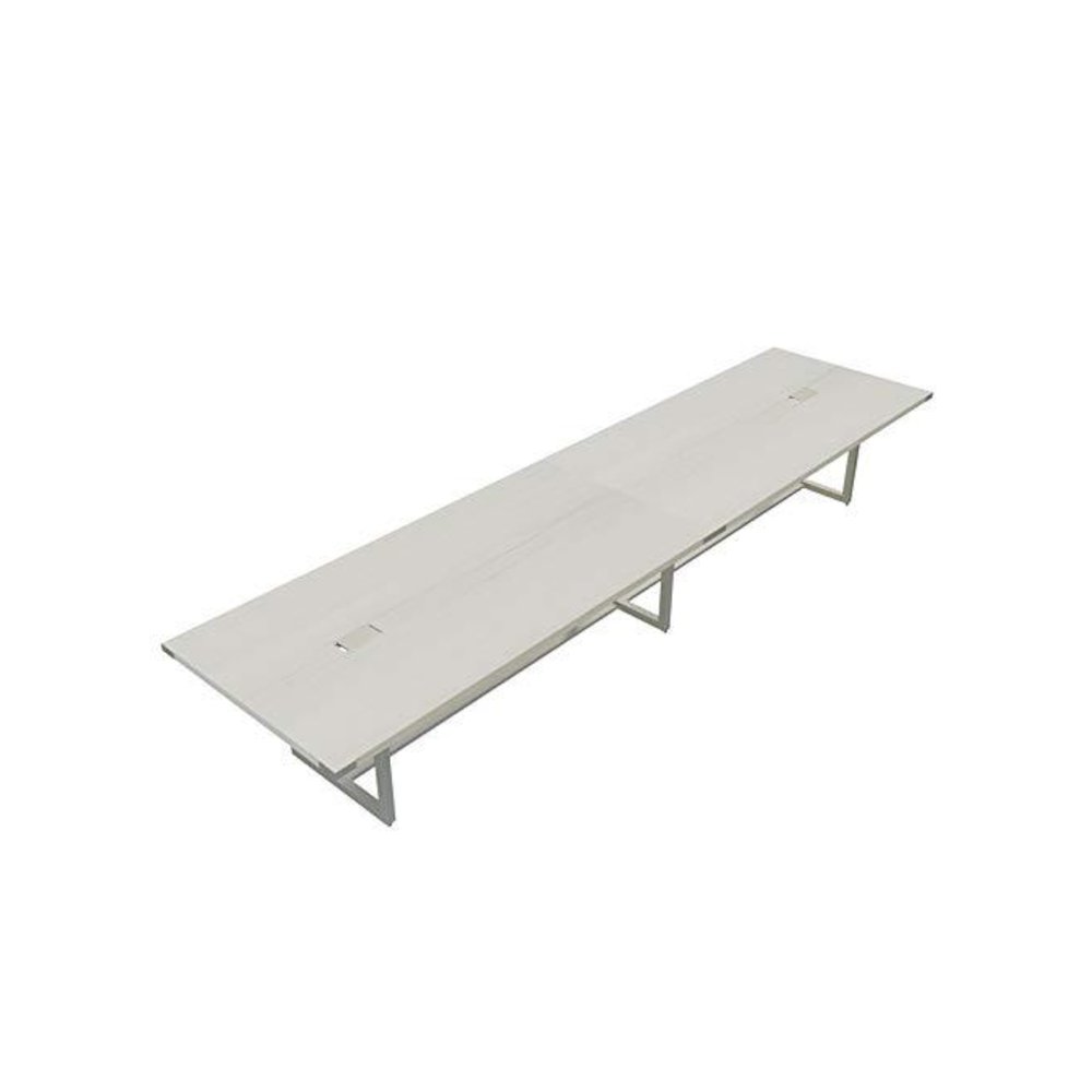 Mirella™ Conference Table, Sitting-Height, 16’ White Ash - Safco