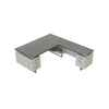 Mirella™ L-Shaped Configuration Desk, BBB/BF Stone Gray - Safco