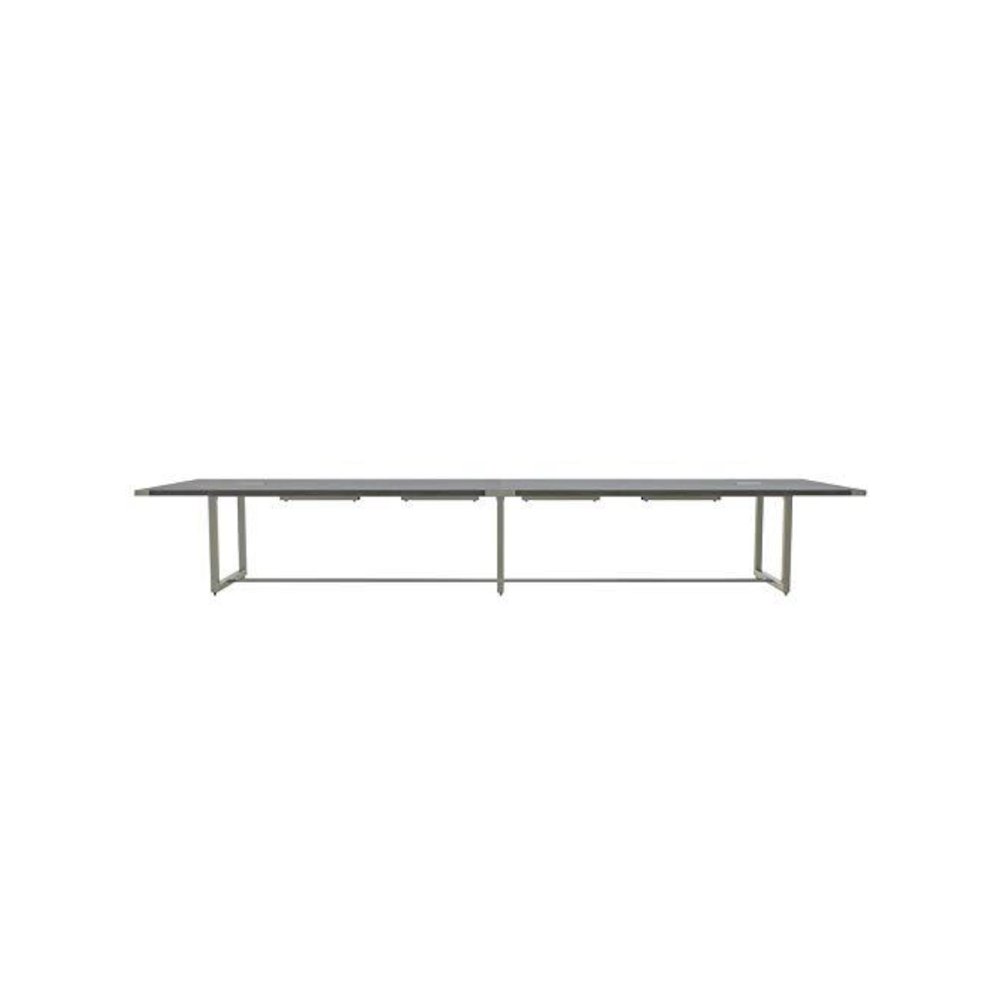 Mirella™ Conference Table, Sitting-Height, 16’ Stone Gray - Safco