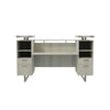 Mirella™ Reception Desk with Glass Countertop White Ash - Safco