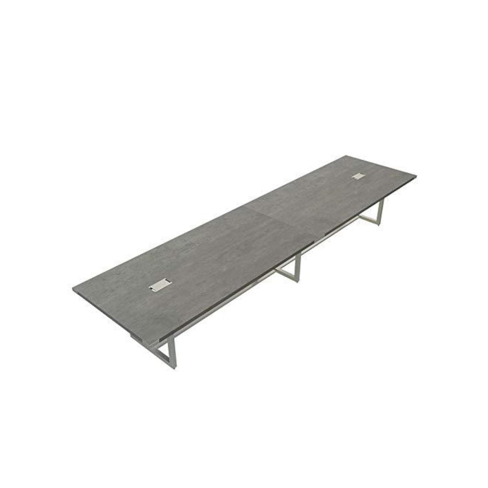 Mirella™ Conference Table, Sitting-Height, 16’ Stone Gray - Safco