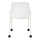 Stack Chair with Casters, White set of 4 - Safco Products
