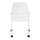 Stack Chair with Casters, White set of 4 - Safco Products