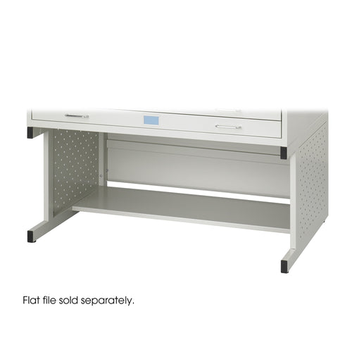 Facil Flat File High Base-Medium Light Gray - Safco