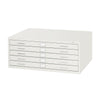 5-Drawer Steel Flat File for 24'' x 36'' Documents White - Safco