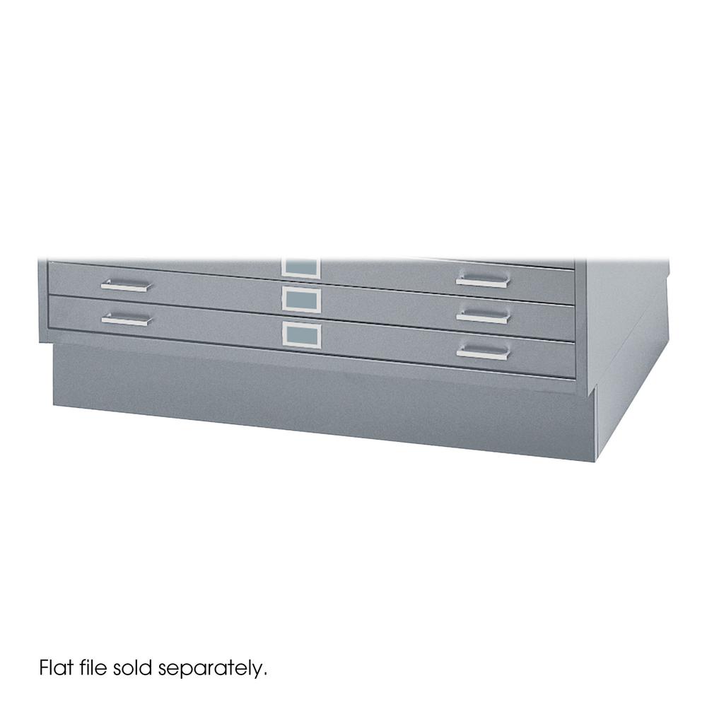 Base For Five-Drawer Stackable Steel Flat Files, 53-1/2w x 38-3/4d, Gray - Safco