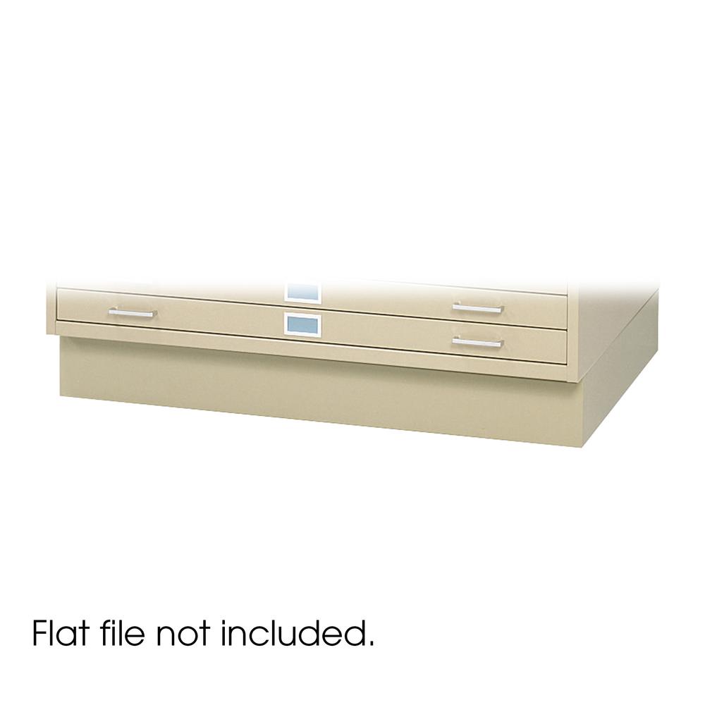 Safco Base - 53.4'' Width x 38.6'' Depth x 6'' Height - Steel - Tropic Sand
