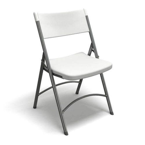Heavy Duty Folding Chair, White - Mayline