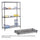 Commercial Extra Shelf Pack, 48 x 18'' Black - Safco