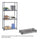Commercial Extra Shelf Pack, 36 x 18'' Black - Safco