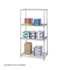 5288BL Industrial Wire Shelving - 36.0'' x 24.0'' x 72.0'' - Steel - 4 x Shelf(ves) - Adjustable Shelf, Durable - Safco