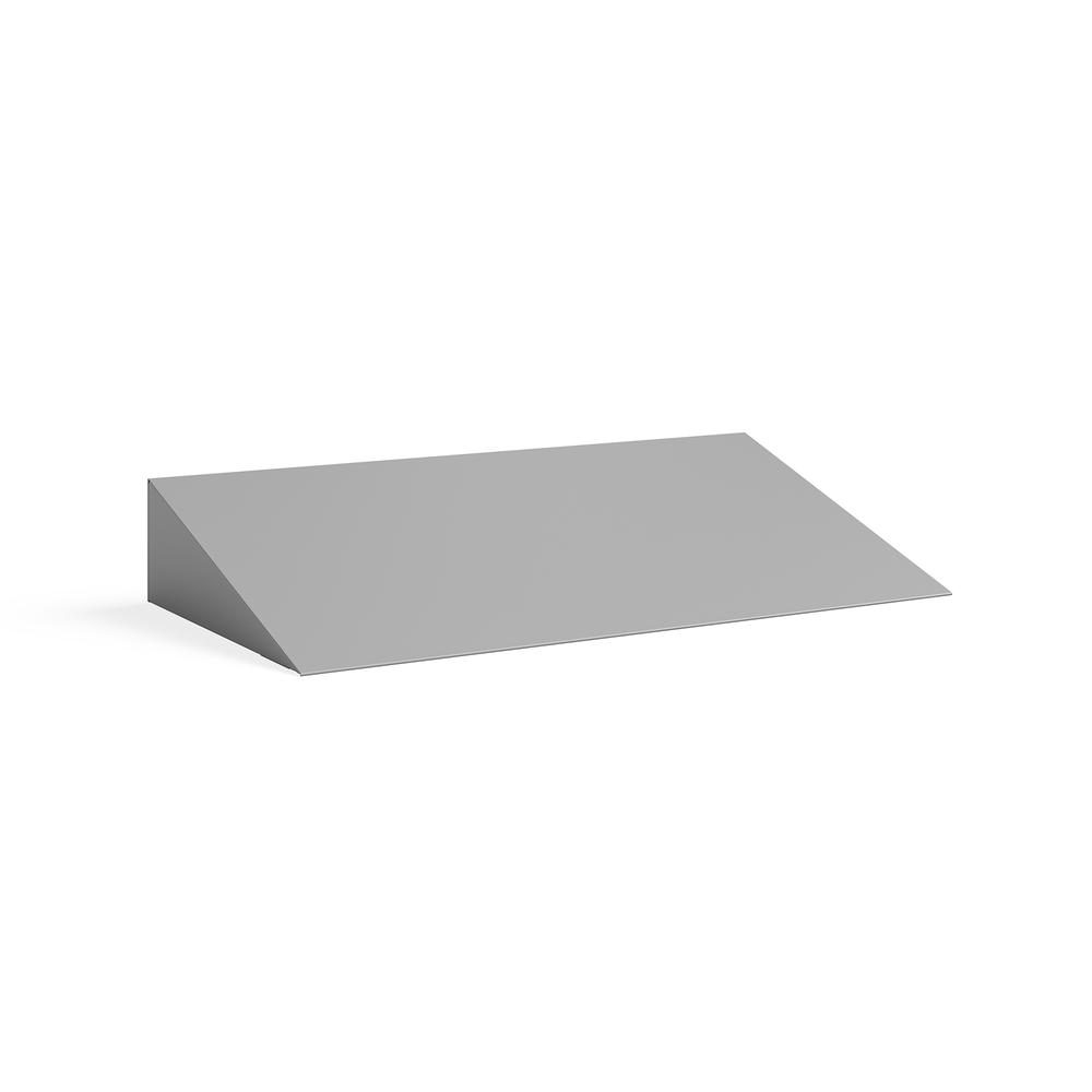 Triple Sloped Metal Locker Hood Addition 36''W x 18''D x 6''H - Gray - Safco