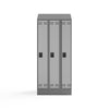 Triple Continuous Metal Locker Base Addition 35''W x 16''D x 5.75''H - Gray - Safco