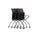 Valoré Training Series High-Back Nesting Chair, Black Seat/Black Back, Silver Base, 2/Carton - Safco