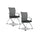 Valoré Training Series High-Back Nesting Chair, Black Seat/Black Back, Silver Base, 2/Carton - Safco