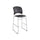Reve Bistro Chair, Supports Up to 250 lb, 31'' Seat Height, Black Seat, Black Back, Silver Base - Safco
