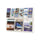 Reveal Clear Literature Displays, 9 Compartments, 30w x 2d x 22.5h, Clear - Safco