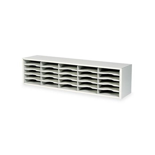 E-Z Sort Steel Mail Sorter Module, Light Gray Steel - Safco