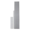 Industrial Post Kit - 1.5'' Width x 1.5'' Depth x 85'' Height - Steel - Dark Gray - Safco Products
