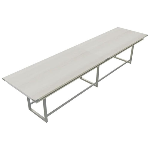 Mirella™ Conference Table, Standing-Height, 16’ White Ash - Safco