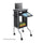 Scoot Presentation Cart - 4 Casters - Steel Frame - Black - Safco
