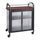 Safco Impromptu Refreshment Cart - 440.92 lb Capacity - 4 Casters - 2.50'' Caster Size - Steel - x 34'' Width x 21.3'' Depth x 36.5'' Height - Steel Frame - Black - 1 Each