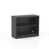 2 Shelf Bookcase (1 fixed shelf), Gray Steel - Mayline