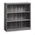 3 Shelf Bookcase (1 fixed shelf), Gray Steel - Mayline
