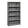 5 Shelf Bookcase (1 fixed shelf), Gray Steel - Mayline