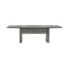 8' Conference Table, Boat Surface, Gray Steel - Mayline