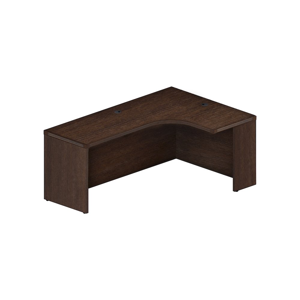 72'' Right Extended Corner Table, Mocha - Mayline