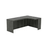 72'' Right Extended Corner Table, Gray Steel - Mayline