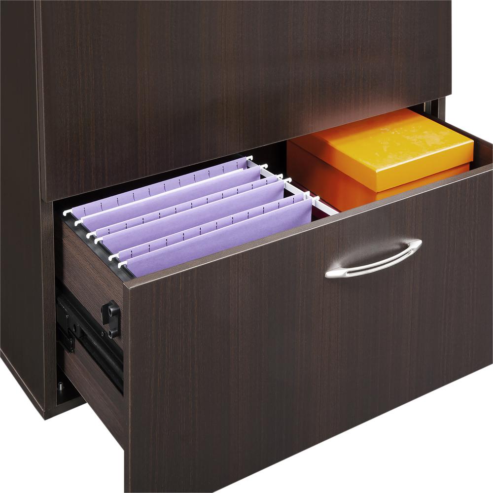 Aberdeen Series Freestanding Lateral File, 36w x 24d x 29½h, Mocha - Mayline