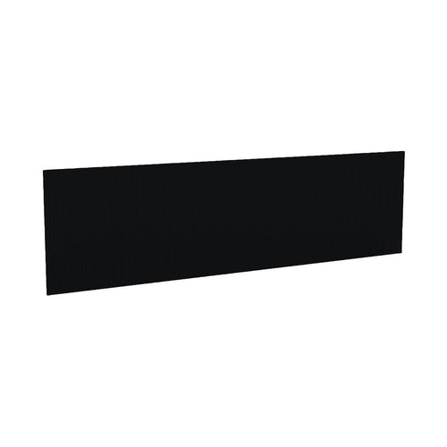 Mayline Aberdeen Fabric Tack Panel - 0.5'' x 69.6'' x 19.3'' - Fluted Edge - Material: Particleboard - Finish: Black, Laminate