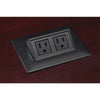 Power Module with 2 Power Outlets (Black) - Mayline