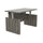 Aberdeen® Height-Adjustable Desk, Straight Front Top & Base, 72'' W - GraySteel - Mayline