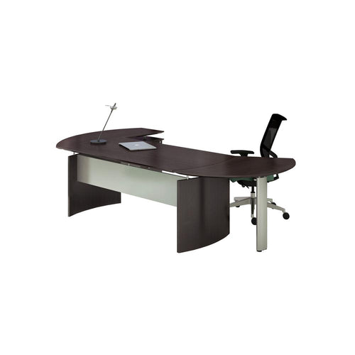 Medina™ Curved Desk Extension, Right - Mocha - Mayline