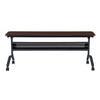 18 x 72'' Rectangular Training Table, LPL, Mocha - Safco Products
