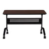24 x 48'' Rectangular Training Table, LPL, Mocha - Safco Products