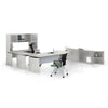 Medina™ Curved Desk Extension, Left - TexturedSeaSalt - Mayline