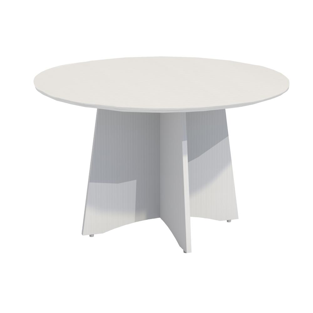 Medina Conference Table (48'' Round), Textured Sea Salt - Mayline