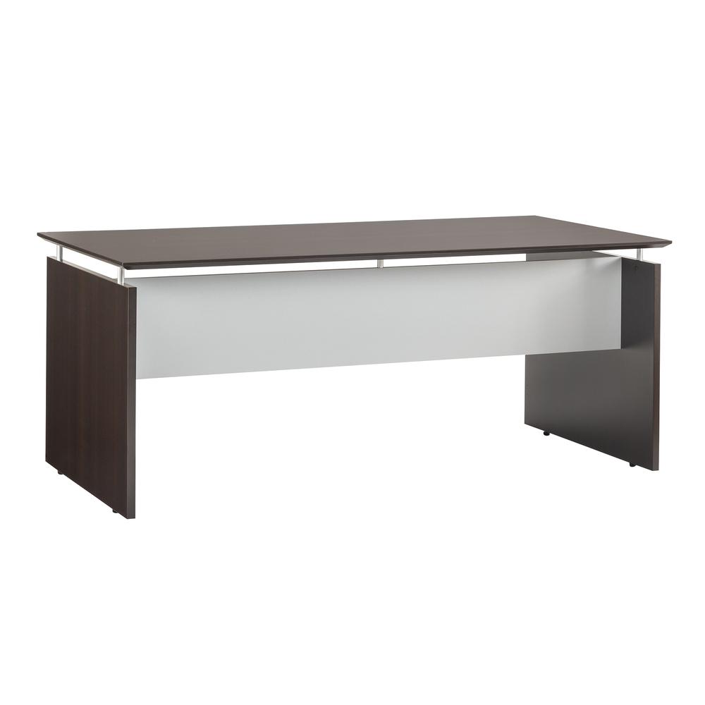 63'' Rectangle Straight Desk, Mocha - Safco