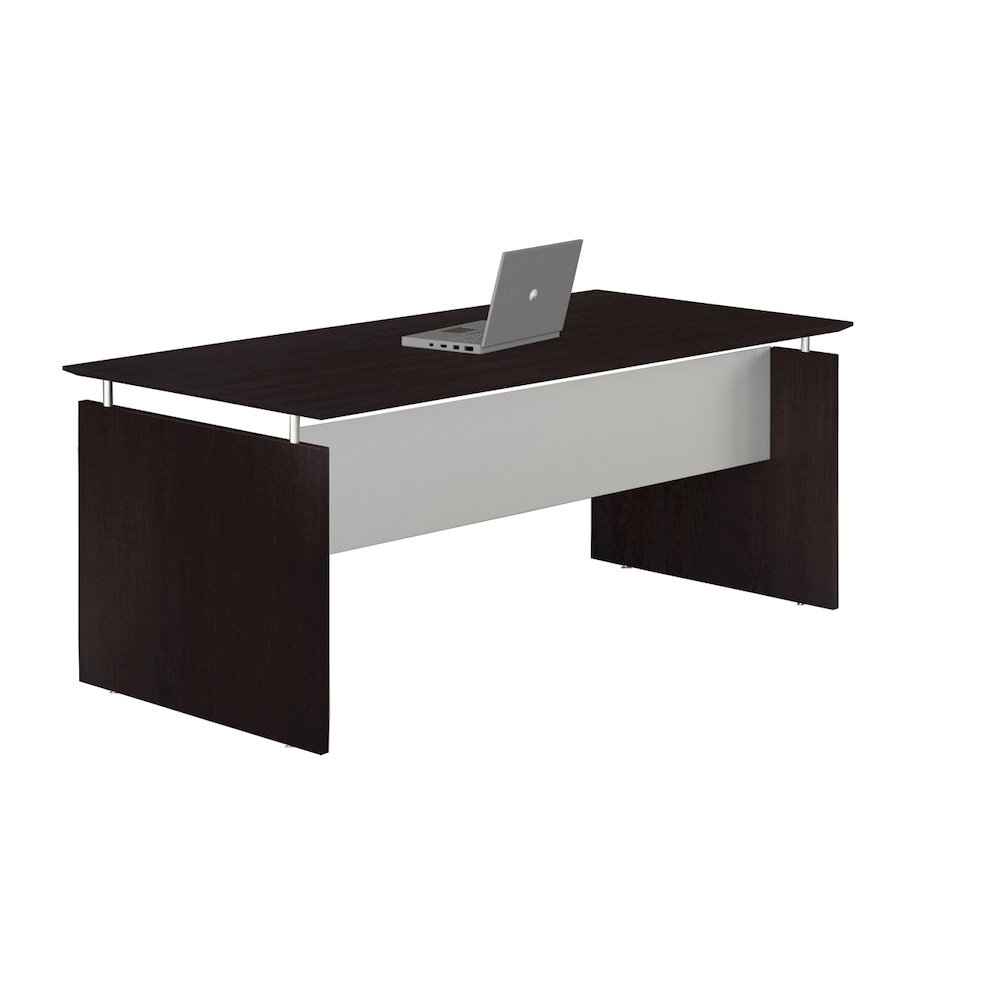 63'' Rectangle Straight Desk, Mocha - Safco