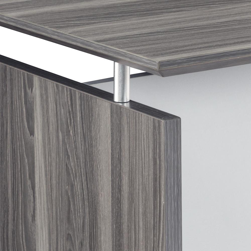 72'' Rectangle Straight Desk, Gray Steel - Mayline