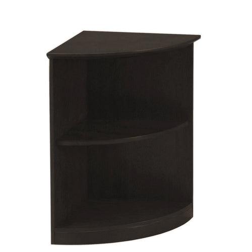 Bookcase (2 Shelf 1/4 - Round), Mocha - Safco