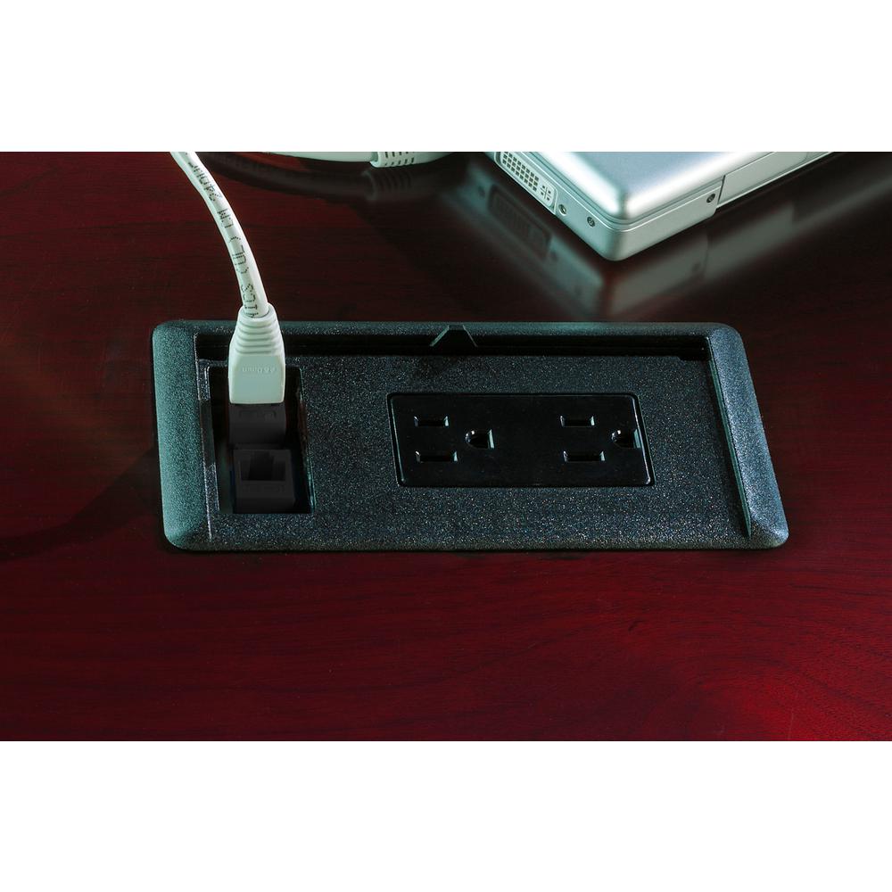 Optional Power Module [includes RJII-Cat 3 coupler (phone) and RJ45-Cat3 coupler (data)] - 6' power cord - Mayline