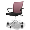 Height Adjustable Task Chair, Black/Red - Mayline