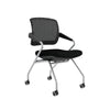 Valoré Training Series Mid-Back Nesting Chair, Mesh/Fabric, Black, 2/Carton - Mayline